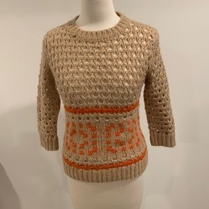 Dolce & Gabbana Tan and Orange Sweater